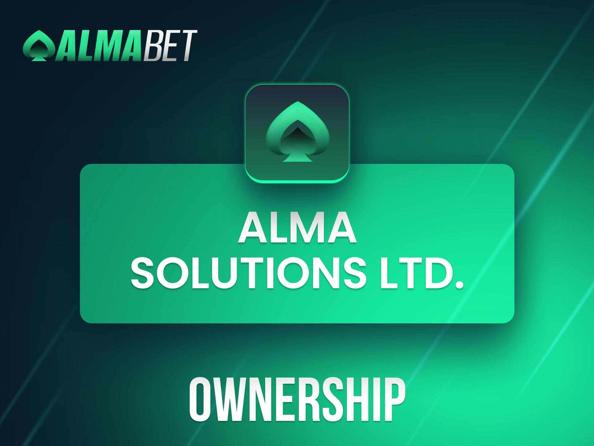Alma Solutions Ltd. is the official entity responsible for operating Almabet.