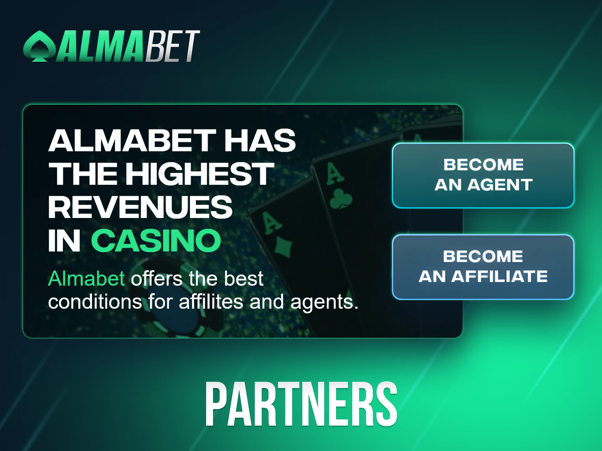 Register for the Almabet affiliate program and benefit from its rewarding commissions.