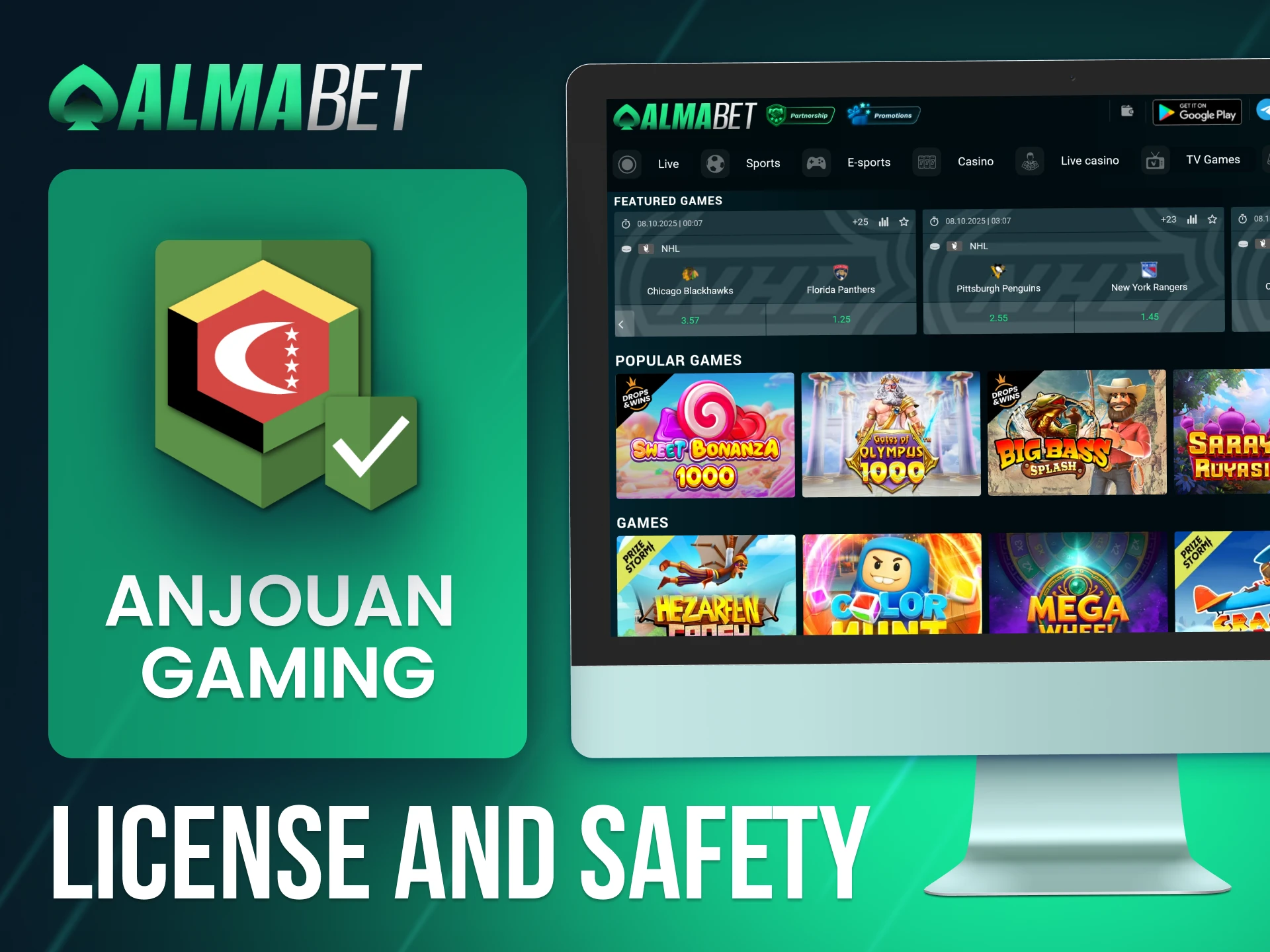 Almabet is a licensed platform committed to promoting responsible gaming.