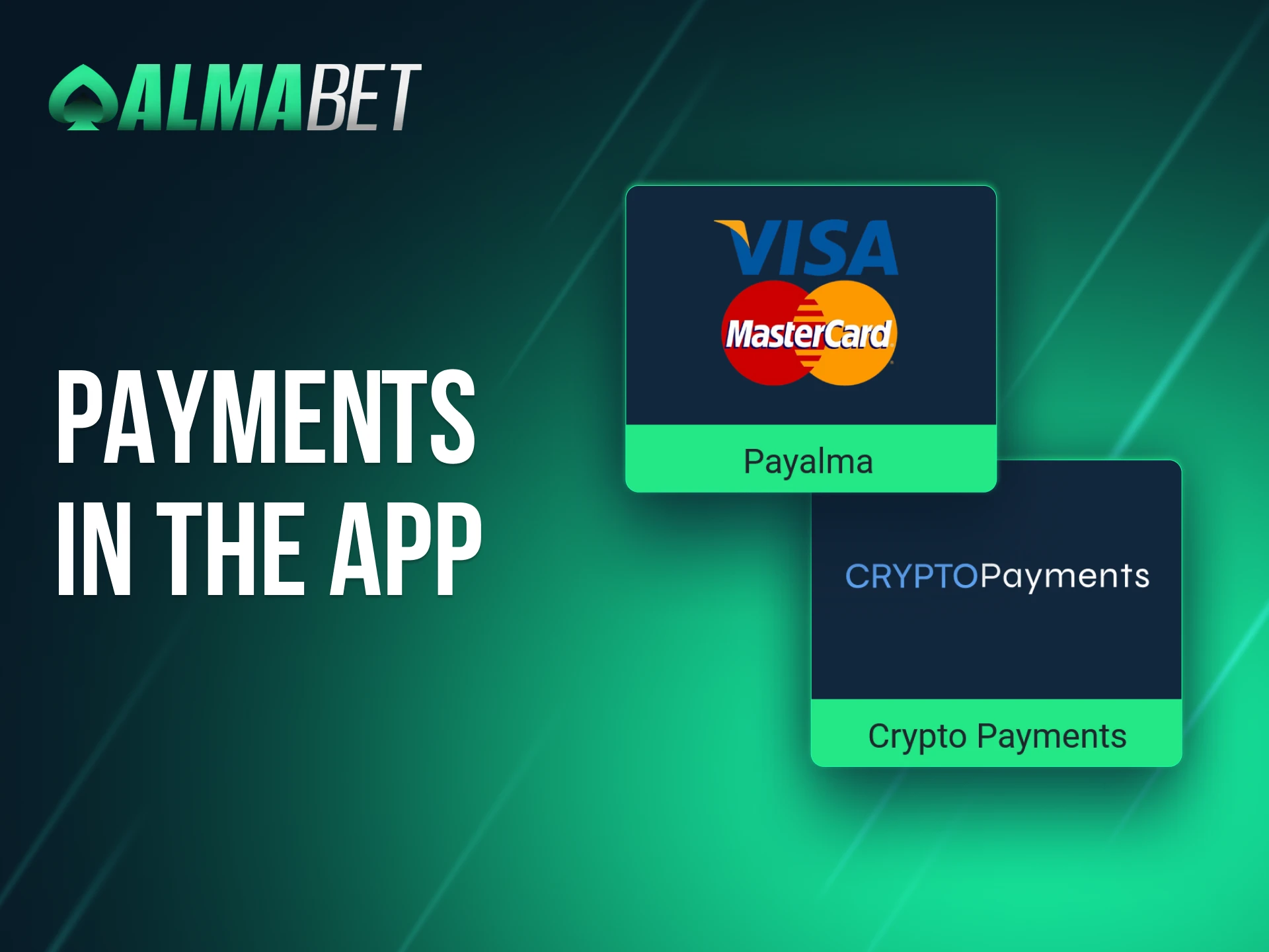 Quickly top up your account and withdraw winnings using the Almabet app.