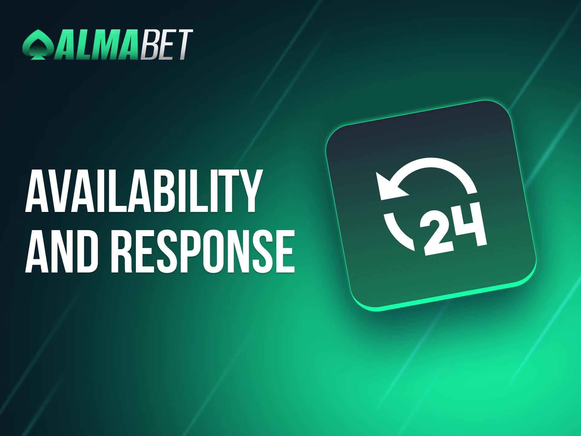 The support team at Almabet is available 24/7 to provide immediate help.