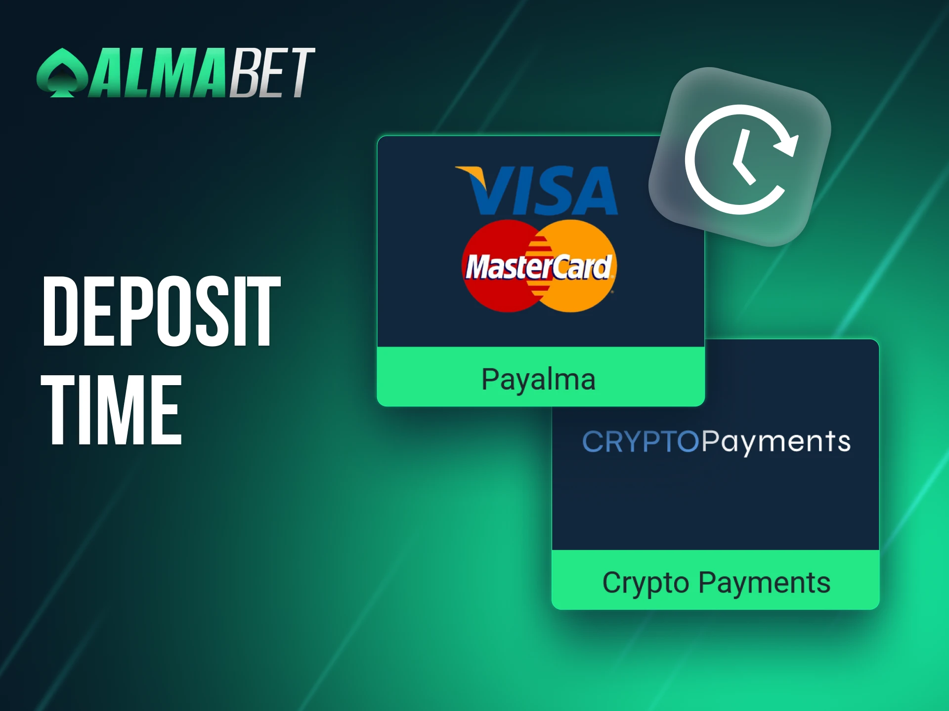 Almabet offers rapid deposit processing times.