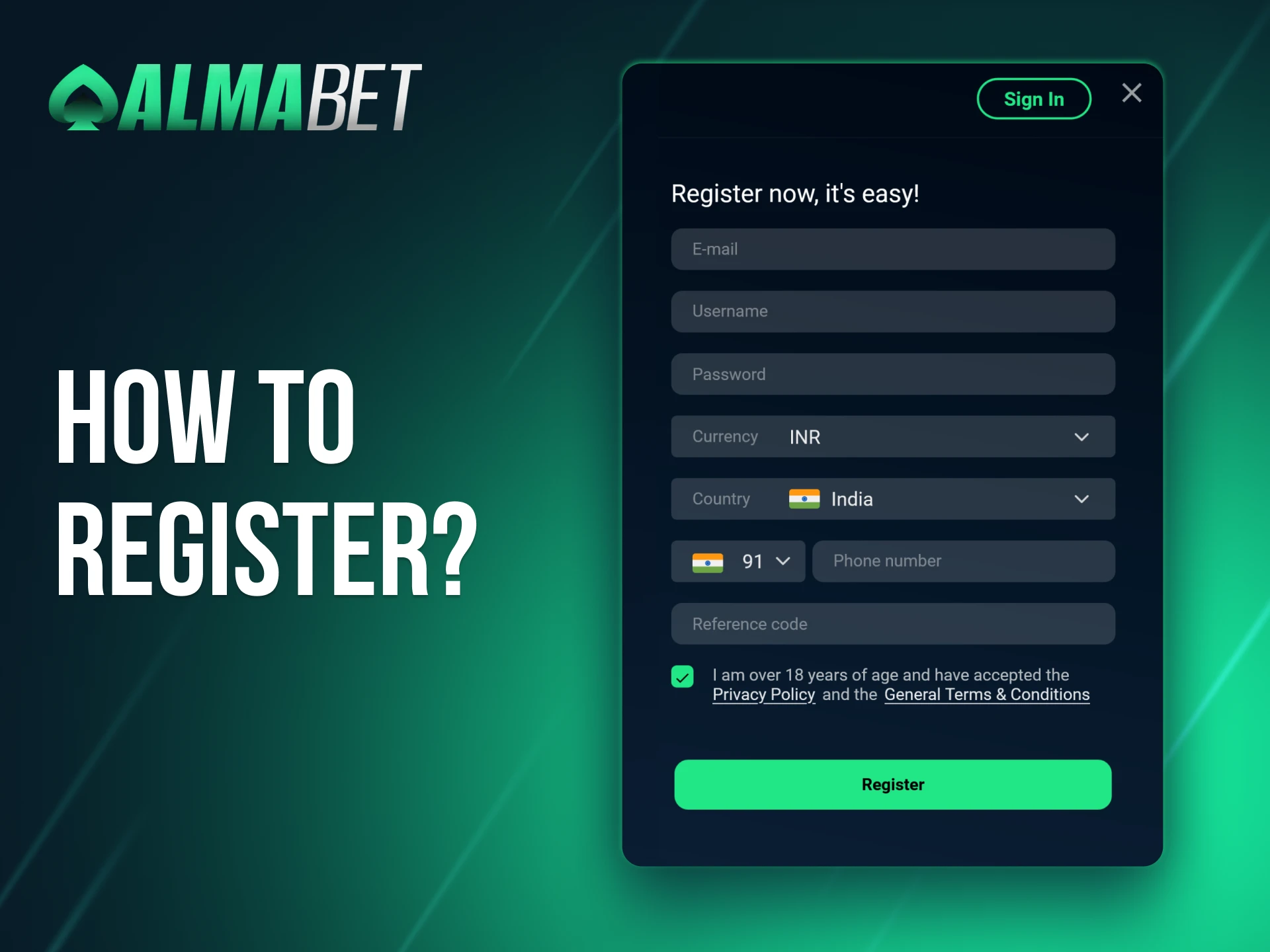 Sign up at Almabet to enjoy betting and casino gaming.