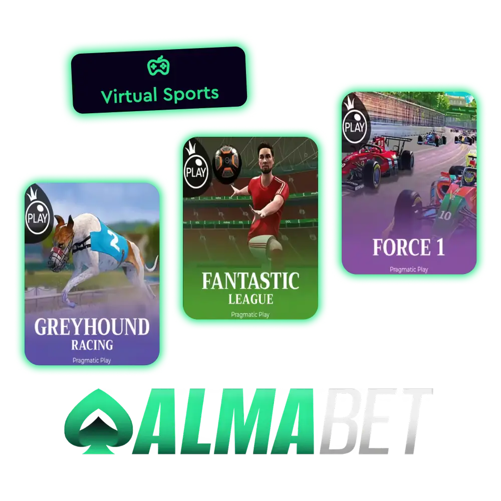 Try yourself in virtual sports betting at Almabet official website.