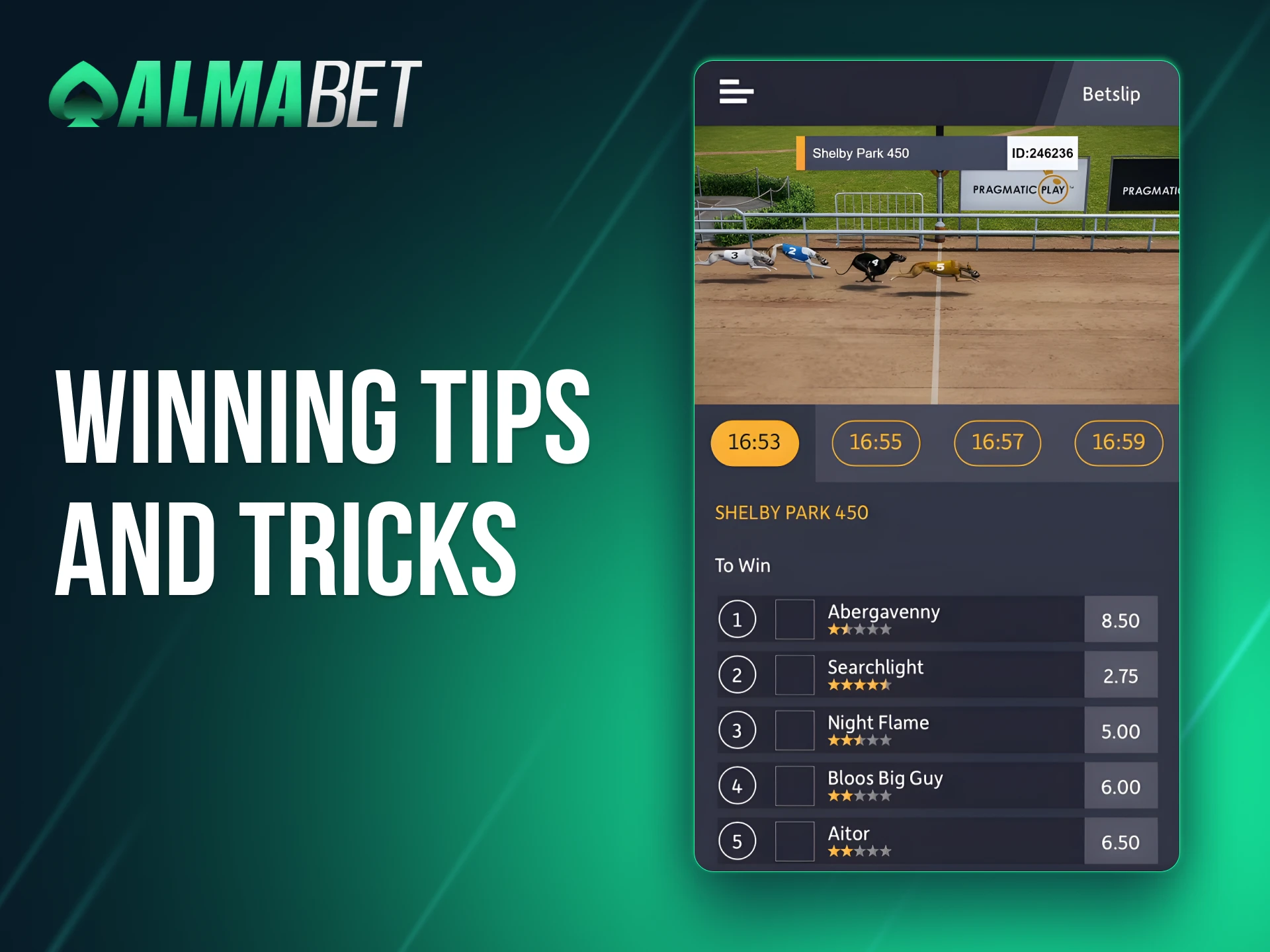 Make smart bets and enjoy big wins with Almabet’s virtual sports.